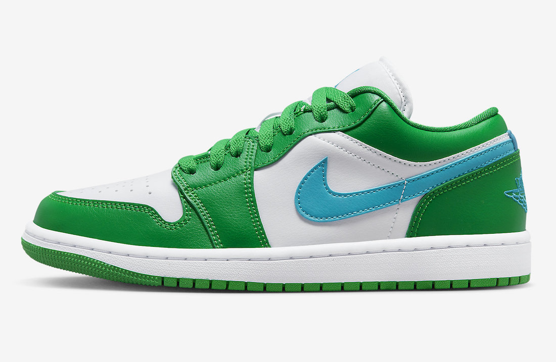 Air Jordan 1 Low Lucky Green Aquatone DC0774-304 Release Date