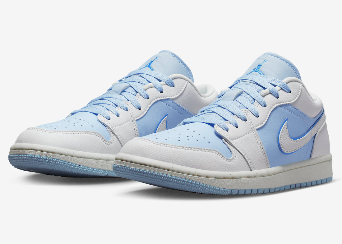 Air Jordan 1 Low Sail Dark Powder Blue Ice Blue DV1299-104 Release Date