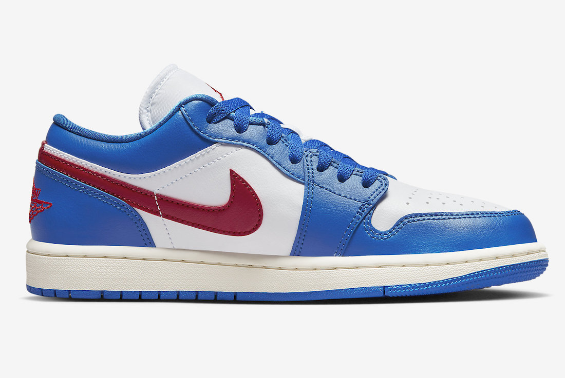 Air Jordan 1 Low Sport Blue Gym Red DC0774-416 Release Date