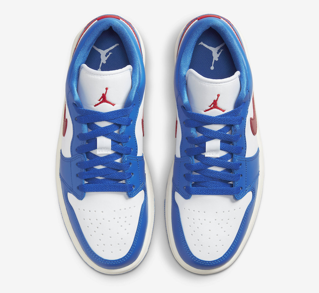 Air Jordan 1 Low Sport Blue Gym Red DC0774-416 Release Date