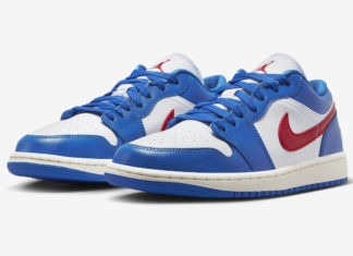 Air Jordan 1 Low “Sport Blue “的官方照片