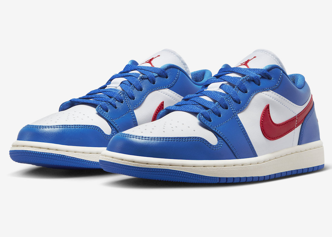 Air Jordan 1 Low Sport Blue Gym Red DC0774-416 Release Date