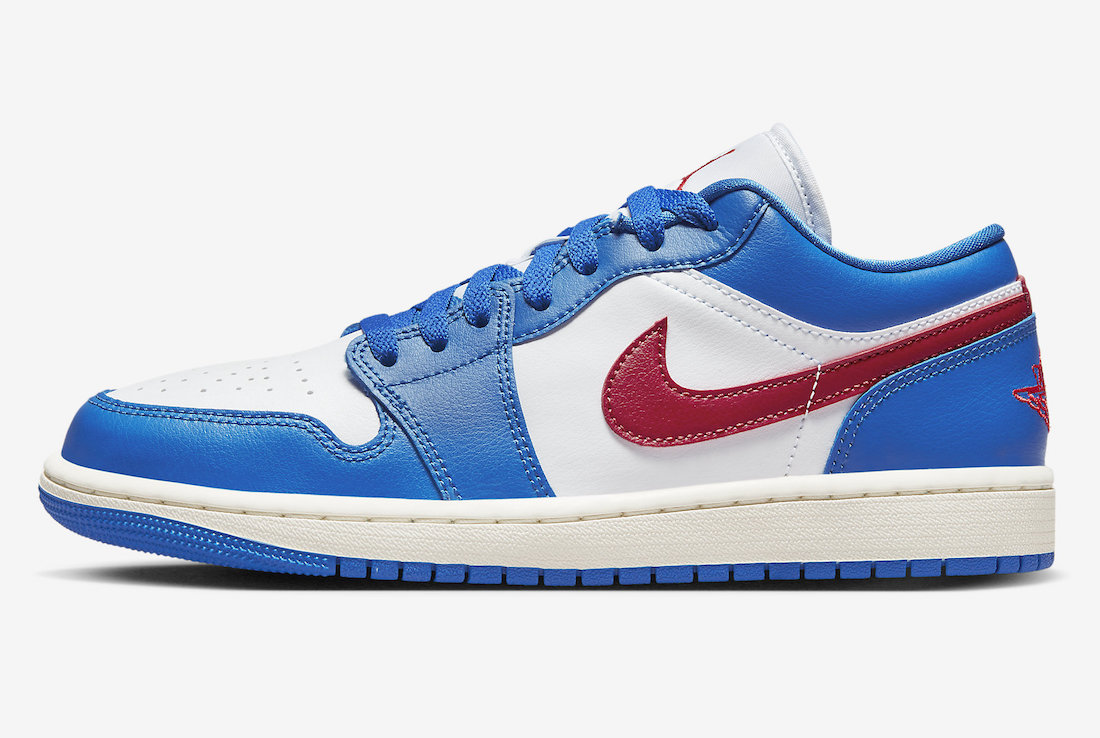 Air Jordan 1 Low Sport Blue Gym Red DC0774-416 Release Date