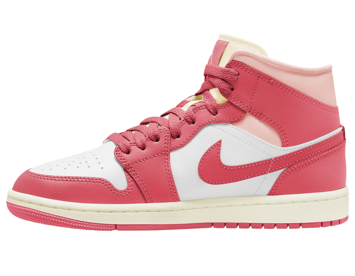 Air Jordan 1 Mid Strawberries and Cream BQ6472-186 Release Date Lateral