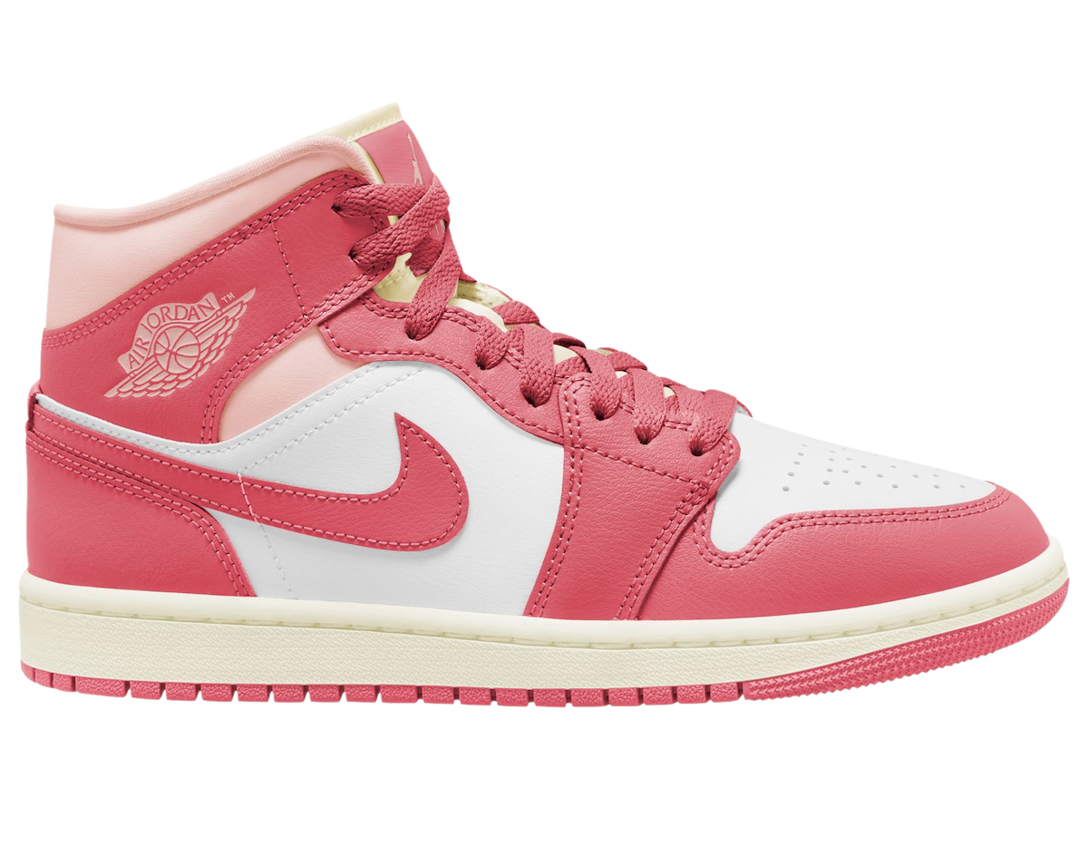 Air Jordan 1 Mid Strawberries and Cream BQ6472-186 Release Date Lateral