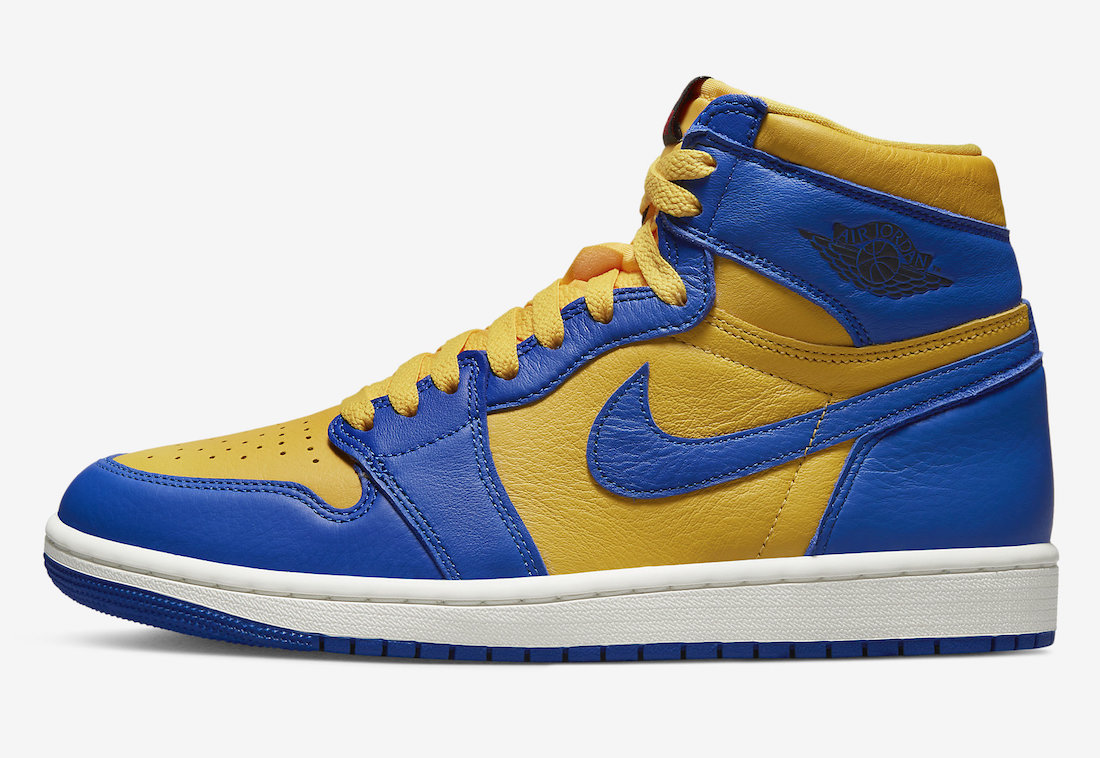 Air Jordan 1 Reverse Laney Varsity Maize Game Royal FD2596-700 Release Date