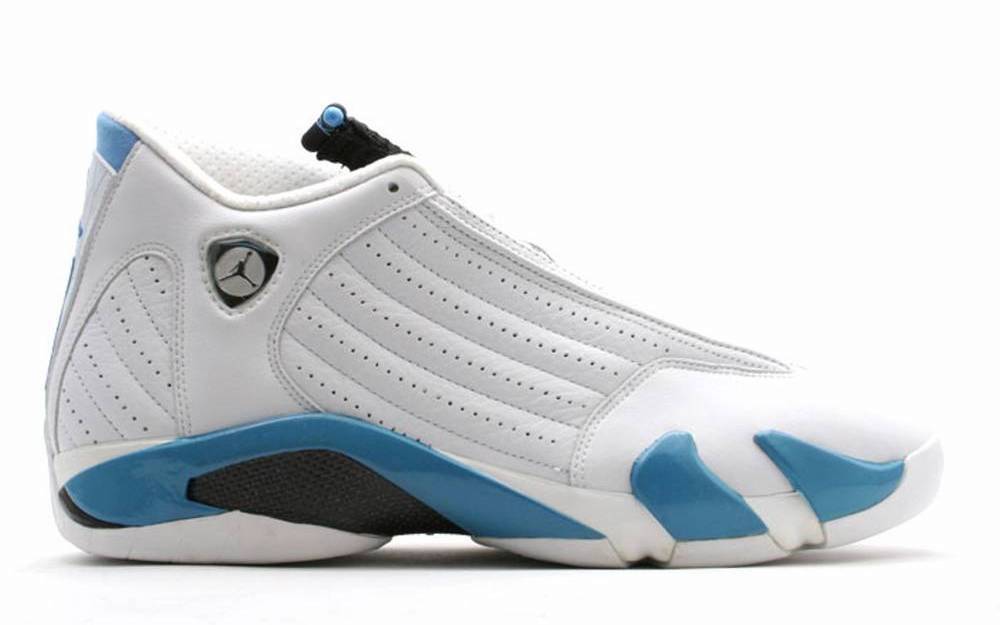 Air Jordan 14 UNC White Black Carolina Blue 136011-104 Release Date