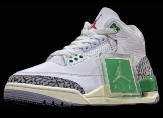 初见。Air Jordan 3 “Lucky Green”