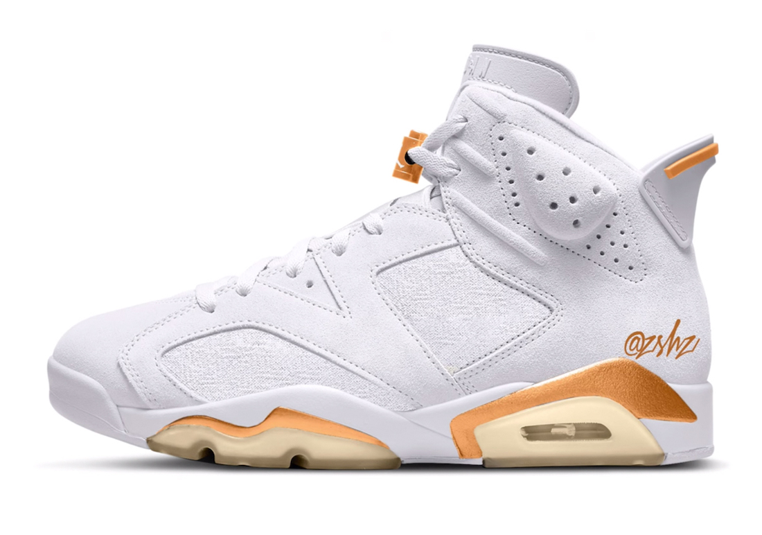 Air Jordan 6 Craft White Celestial Gold DZ4132-100 Release Date Mock