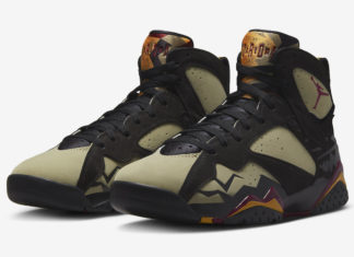 Air Jordan 7 “Black Olive “的官方照片