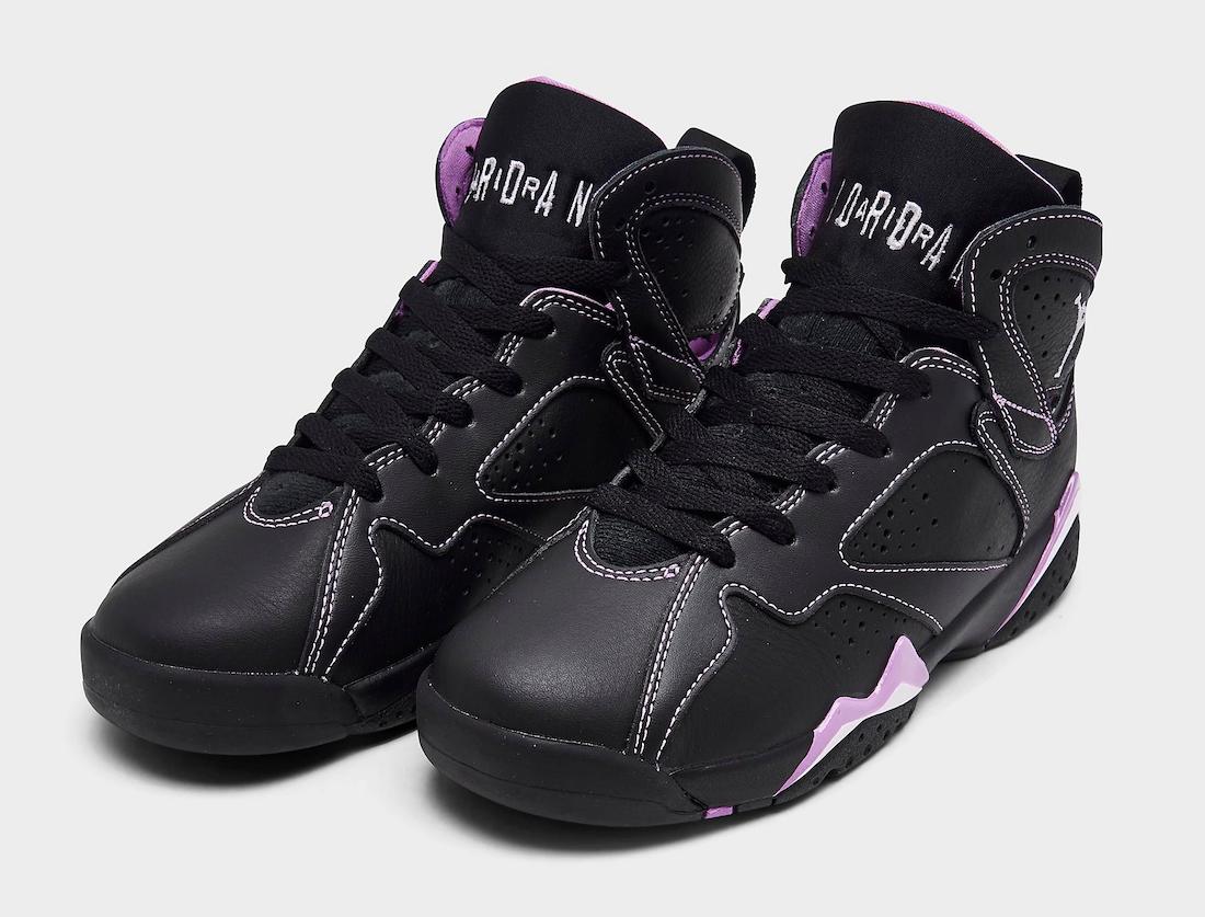 Air Jordan 7 GS Black Barely Grape Rush Fuchsia DV2255-055 Release Date