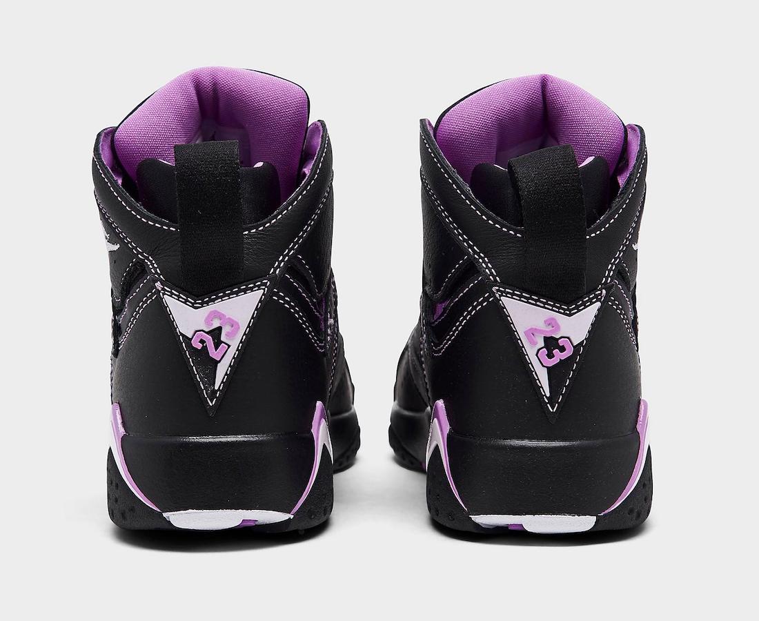 Air Jordan 7 GS Black Barely Grape Rush Fuchsia DV2255-055 Release Date