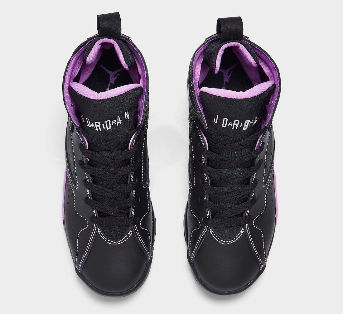 Air Jordan 7 GS Black Barely Grape Rush Fuchsia DV2255-055 Release Date