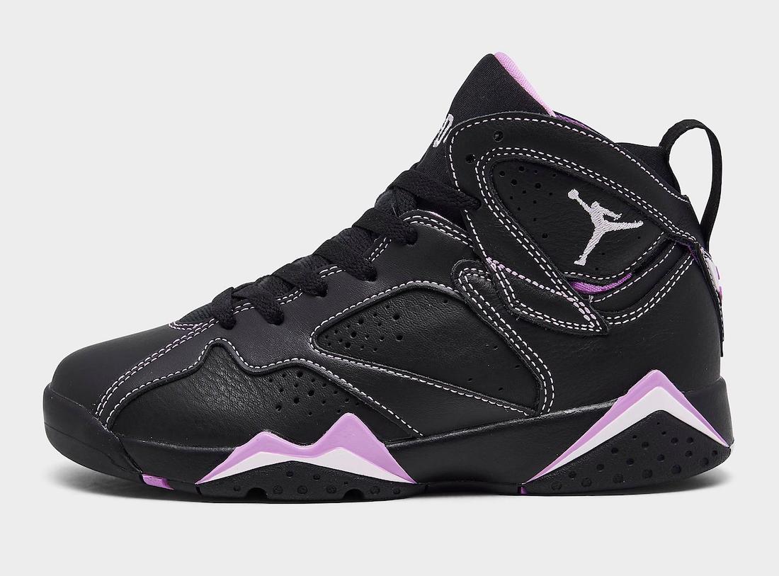 Air Jordan 7 GS Black Barely Grape Rush Fuchsia DV2255-055 Release Date