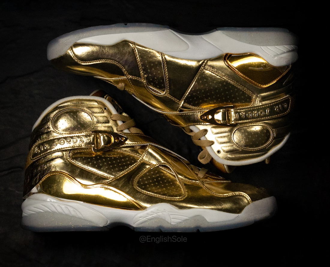 Gold OVO Air Jordan 8 Sample