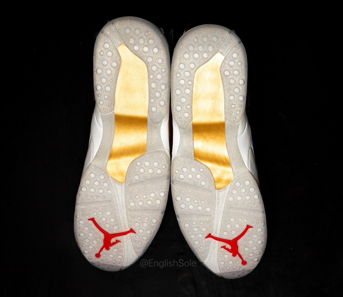 Drake Air Jordan 8 OVO Gold Sample Outsole