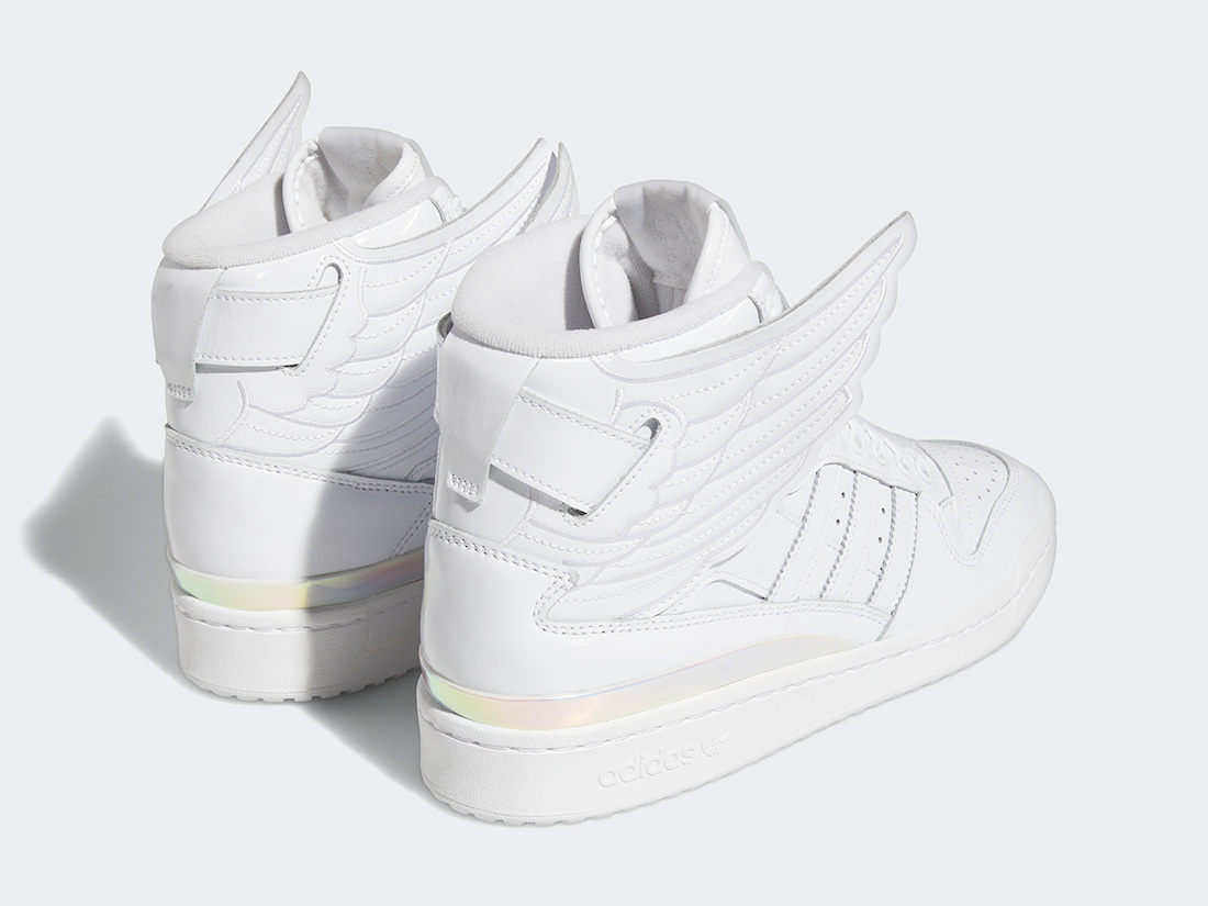 Jeremy Scott adidas Forum Hi Wings 4.0 Opal White IE6861 Release Date Lateral