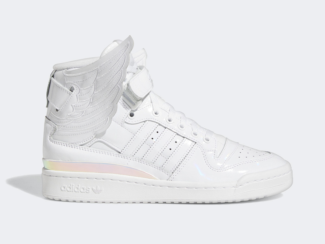 Jeremy Scott adidas Forum Hi Wings 4.0 Opal White IE6861 Release Date Lateral