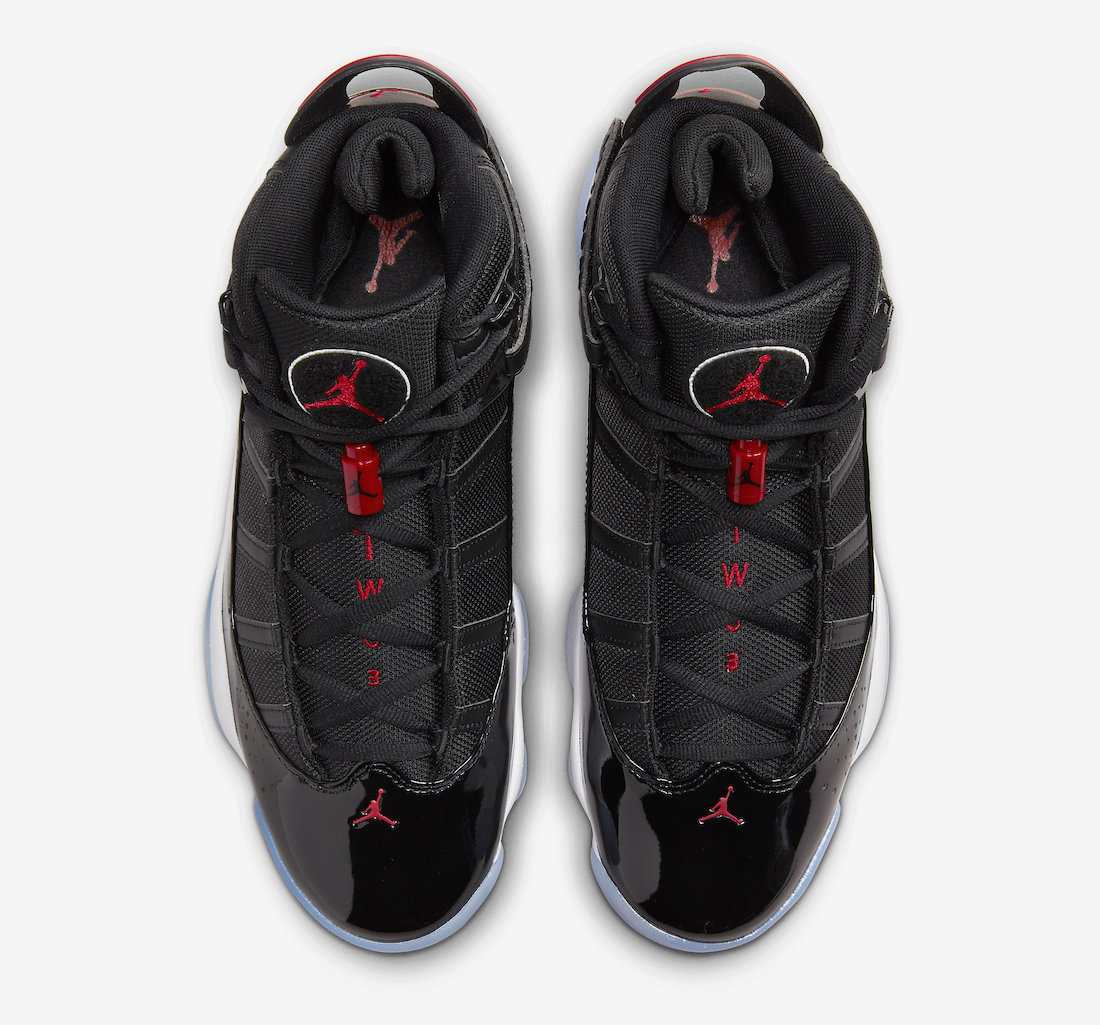 Jordan 6 Rings Black Red 322992-064 Release Date