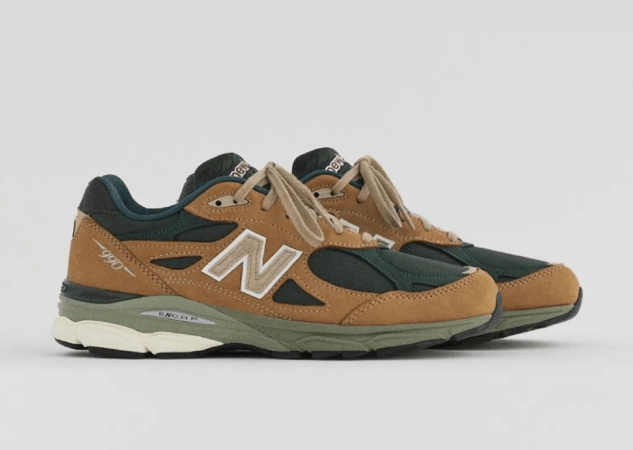 New Balance 990v3 Made in USA Tan Green M990WG3 Release Date