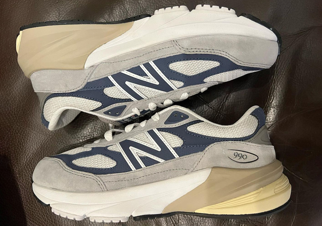 New Balance 990v6 Grey Navy Release Date Side