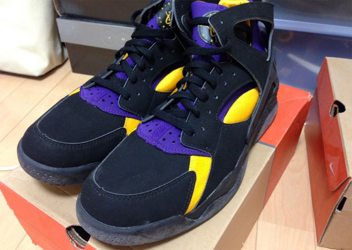 Kobe Bryant Nike Air Flight Huarache Lakers Away FD0656-001 Release Date