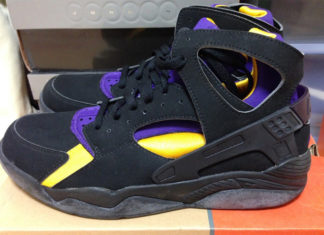 科比-布莱恩特的Nike Air Flight Huarache “Lakers Away” 2023年秋季发布