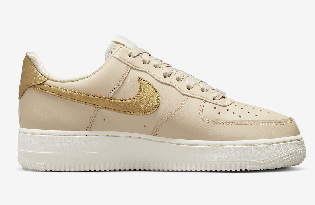 Nike Air Force 1 Low Gold Swoosh DQ7569-102 Release Date