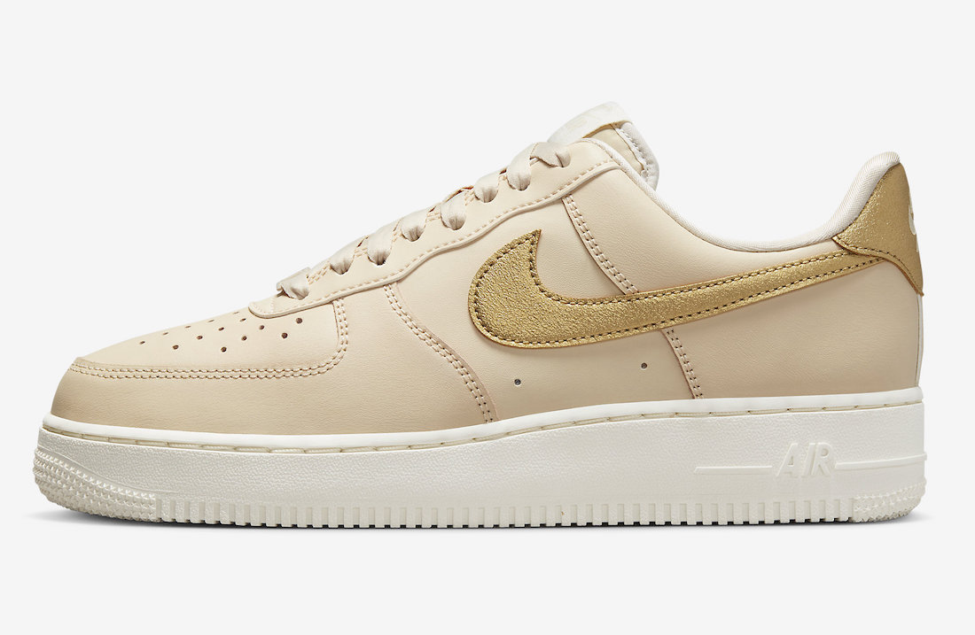 Nike Air Force 1 Low Gold Swoosh DQ7569-102 Release Date