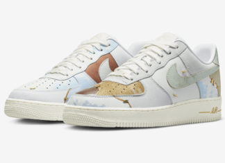 拼接设计覆盖了这款Nike Air Force 1 Low