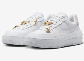 这款Nike Air Force 1 PLT.AF.ORM带有额外的闪光点。