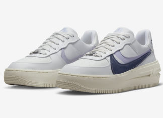 这款Nike Air Force 1 PLT.AF.ORM中加入了笑脸。