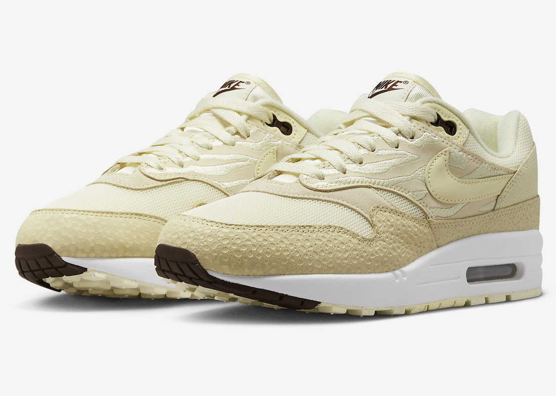 Nike Air Max 1 87 Coconut Milk Alabaster Saturn Gold White FD9856-100 Release Date