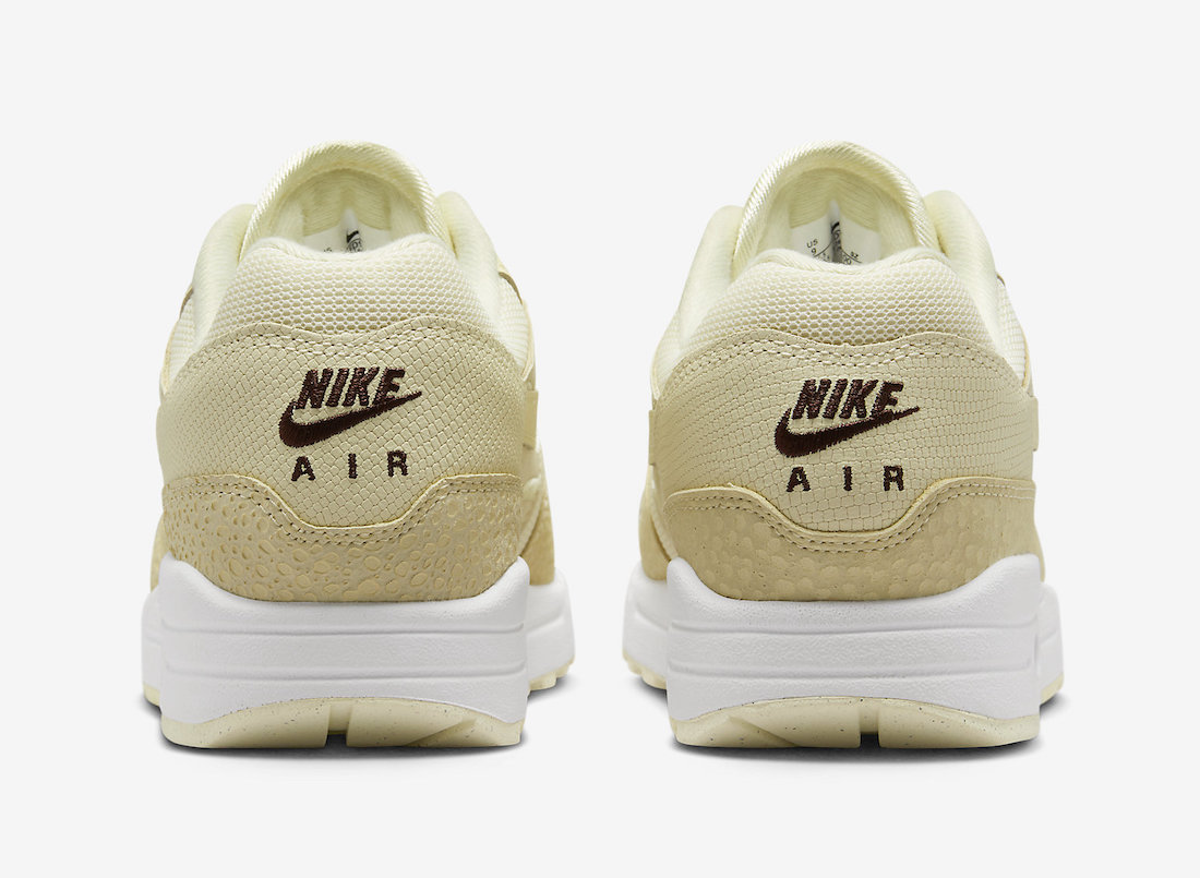 Nike Air Max 1 87 Coconut Milk Alabaster Saturn Gold White FD9856-100 Release Date