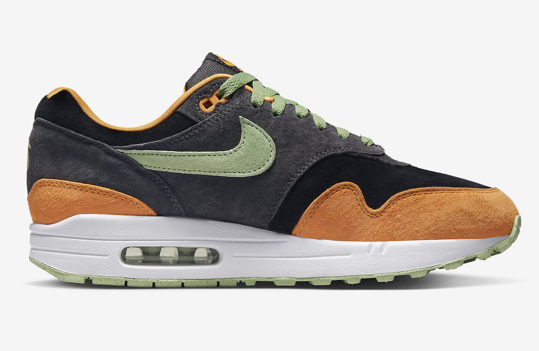 Nike Air Max 1 Ugly Duckling Anthracite Honeydew Black Kumquat DZ0482-001 Release Date