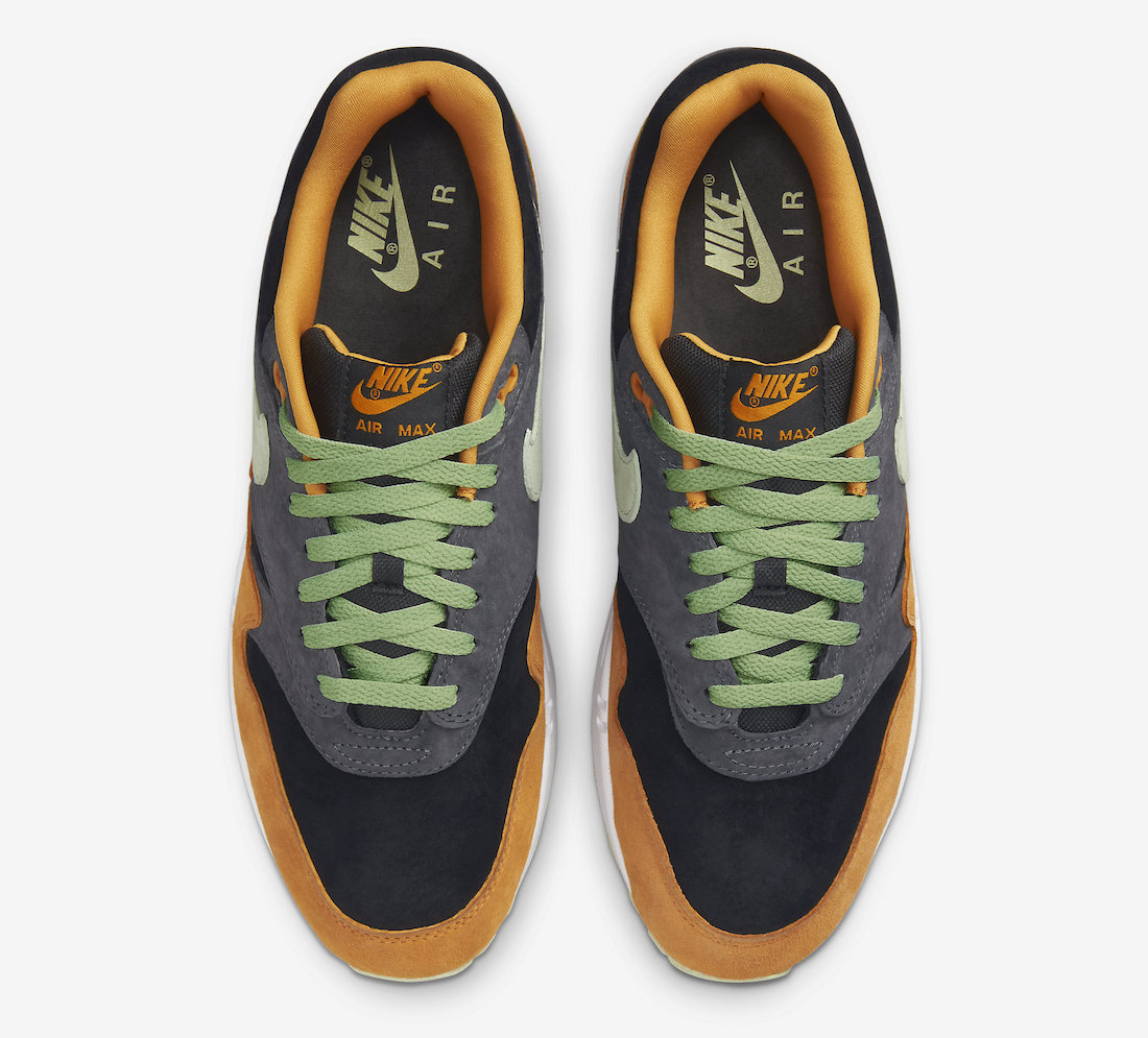 Nike Air Max 1 Ugly Duckling Anthracite Honeydew Black Kumquat DZ0482-001 Release Date