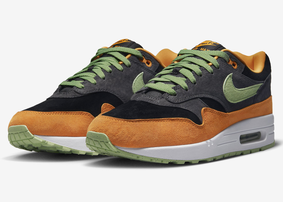 Nike Air Max 1 Ugly Duckling Anthracite Honeydew Black Kumquat DZ0482-001 Release Date