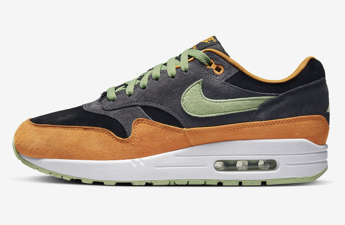 Nike Air Max 1 Ugly Duckling Anthracite Honeydew Black Kumquat DZ0482-001 Release Date