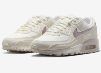 耐克Air Max 90的金属粉色Swooshes