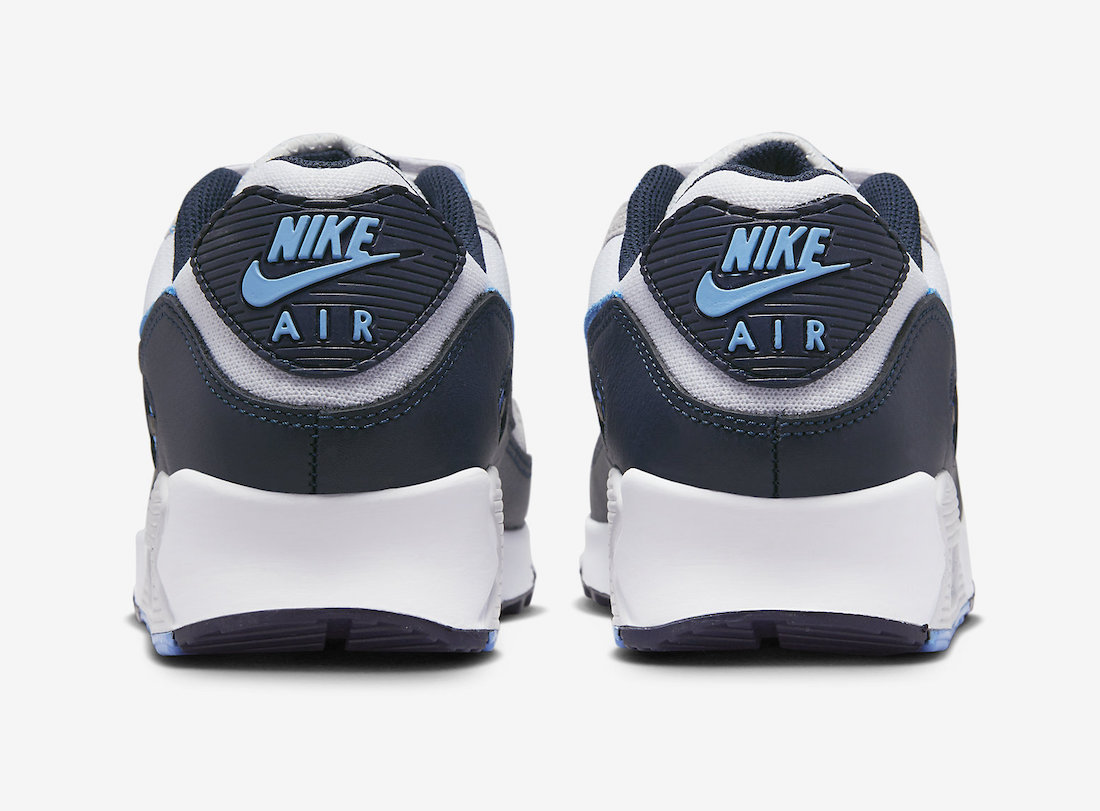 Nike Air Max 90 White University Blue Dark Obsidian DQ4071-101 Release Date