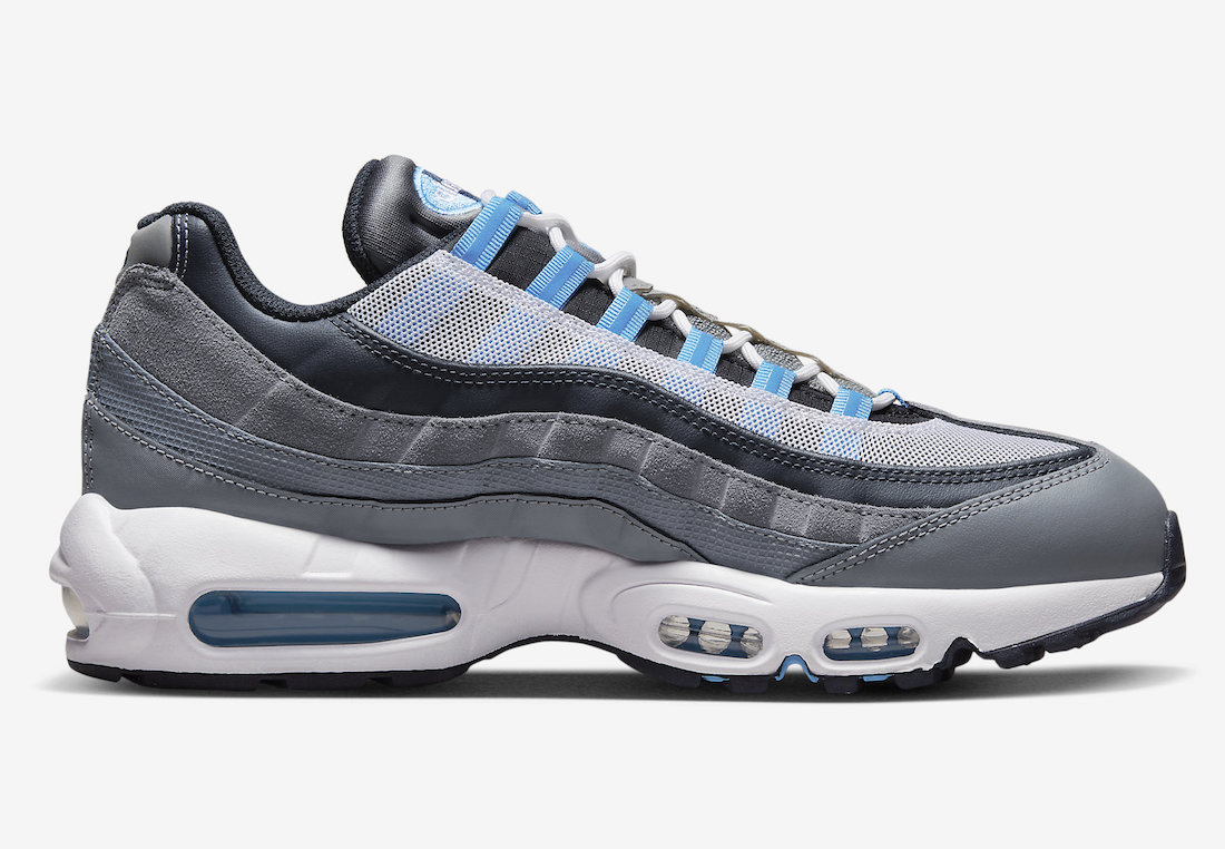 Nike Air Max 95 Cool Grey University Blue Dark Obsidian DM0011-003 Release Date