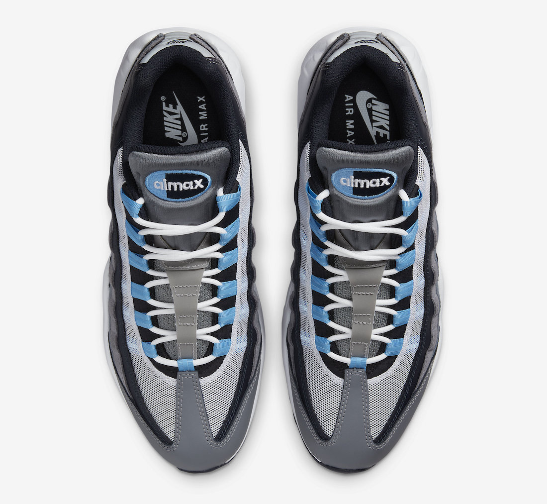 Nike Air Max 95 Cool Grey University Blue Dark Obsidian DM0011-003 Release Date