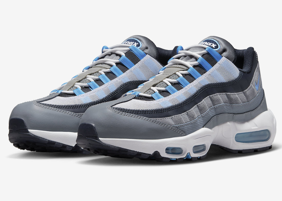 Nike Air Max 95 Cool Grey University Blue Dark Obsidian DM0011-003 Release Date