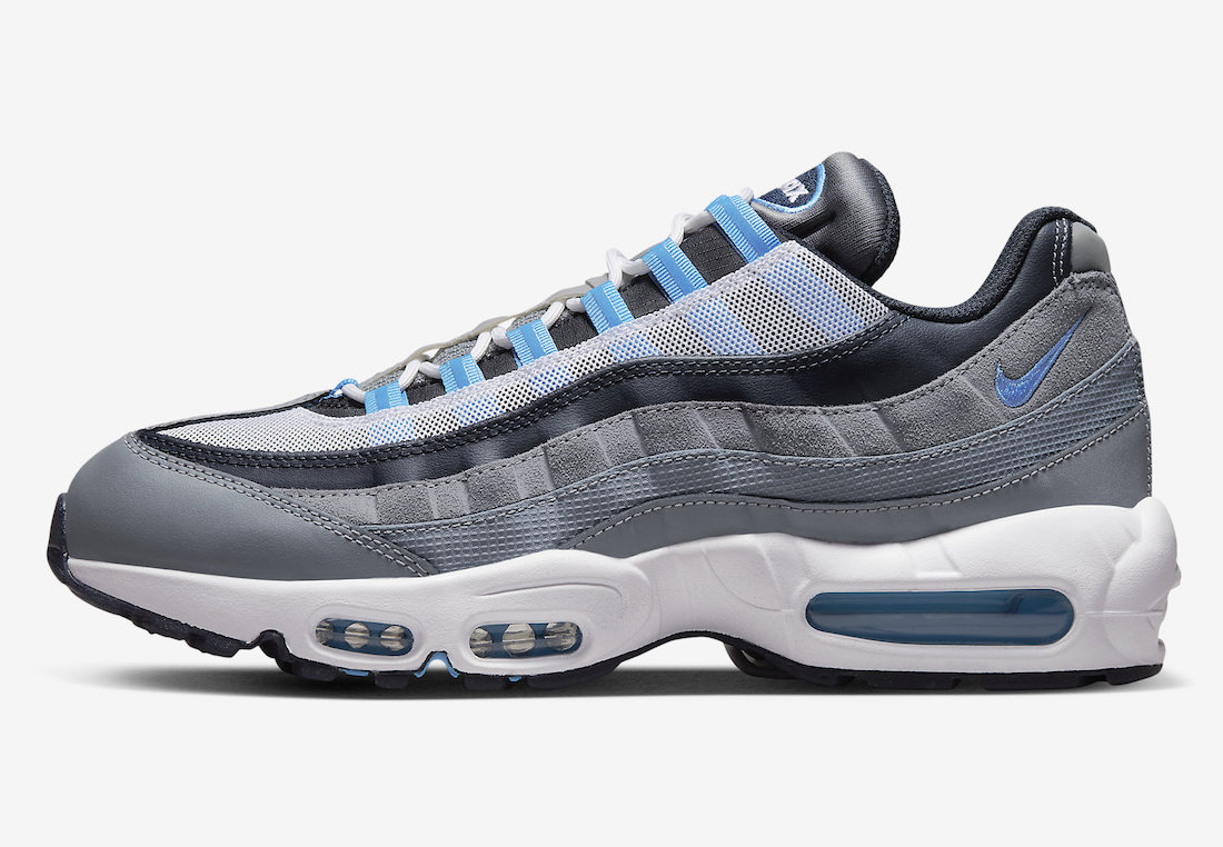 Nike Air Max 95 Cool Grey University Blue Dark Obsidian DM0011-003 Release Date