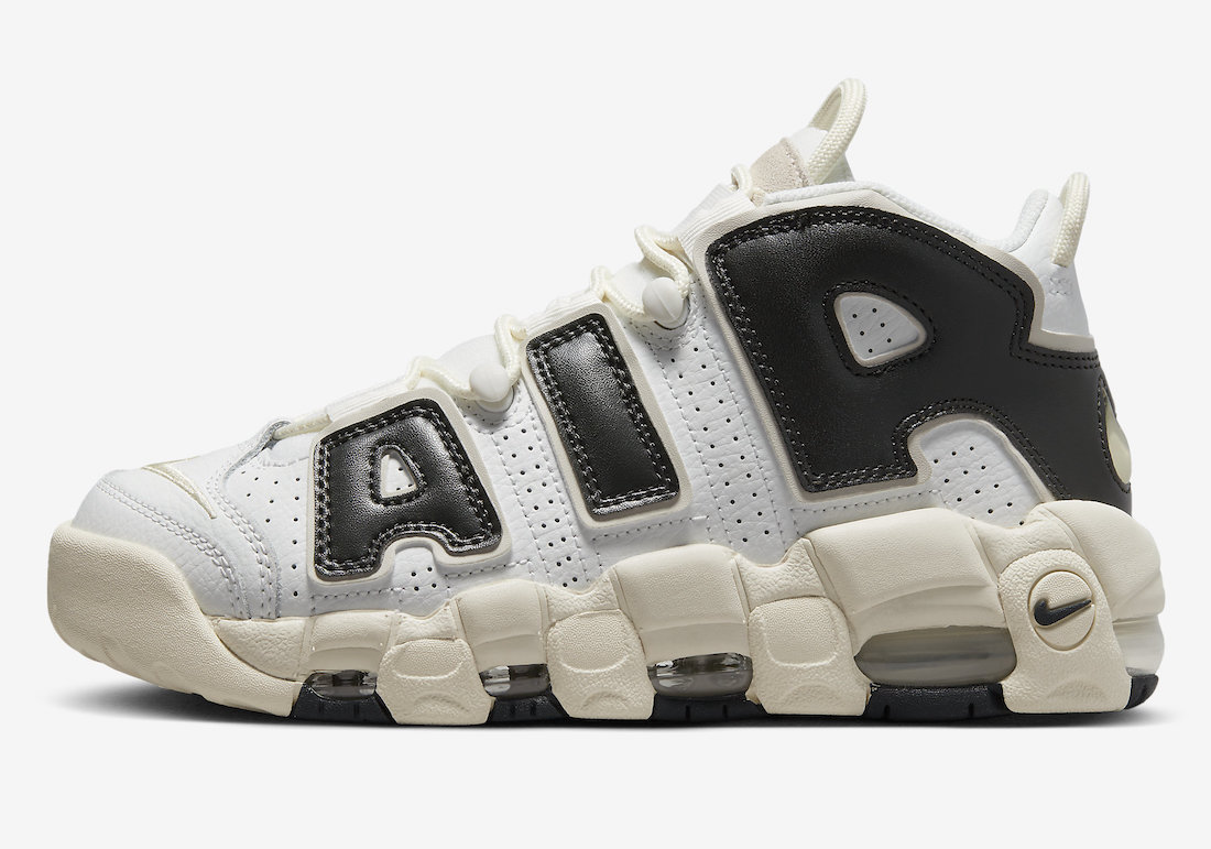 Nike Air More Uptempo White Black Sail FB8480-100 Release Date