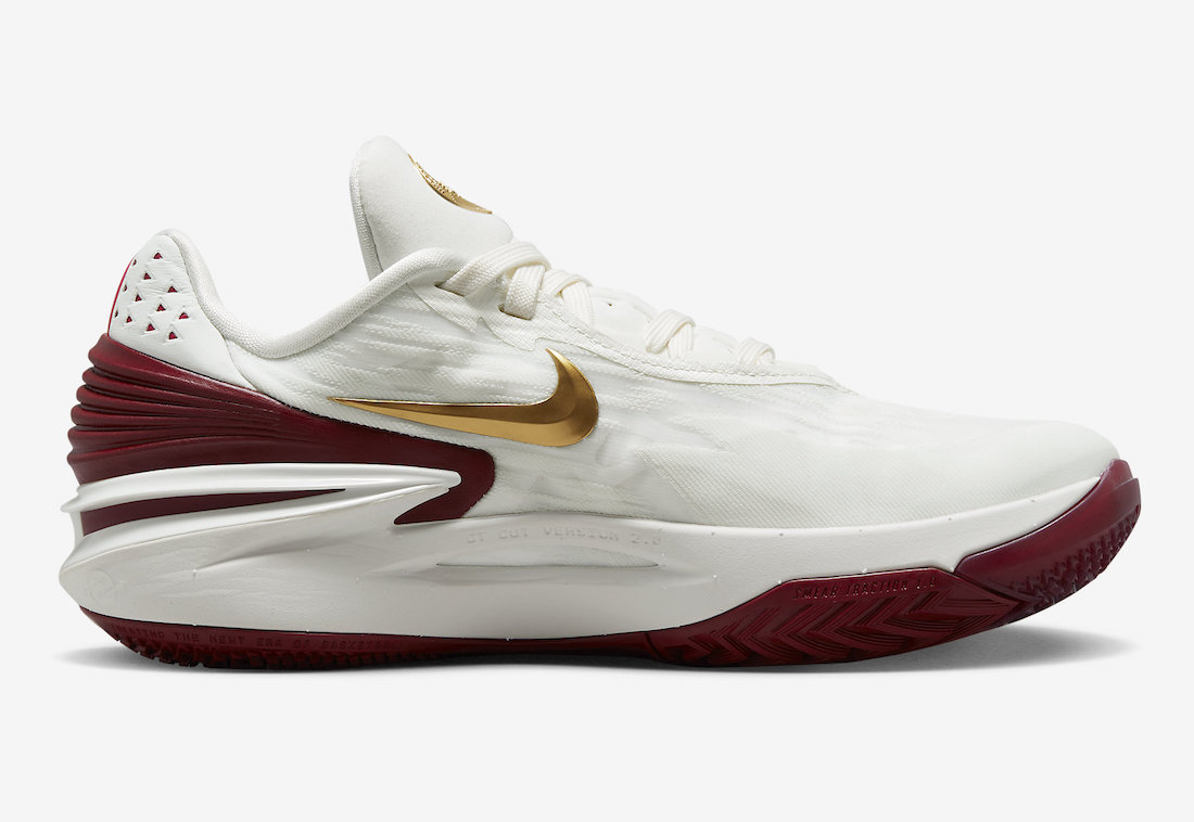 Nike Air Zoom GT Cut 2 Summit White Metallic Gold University Red Team Red Coconut Milk Night Maroon FN0299-121 Release Date