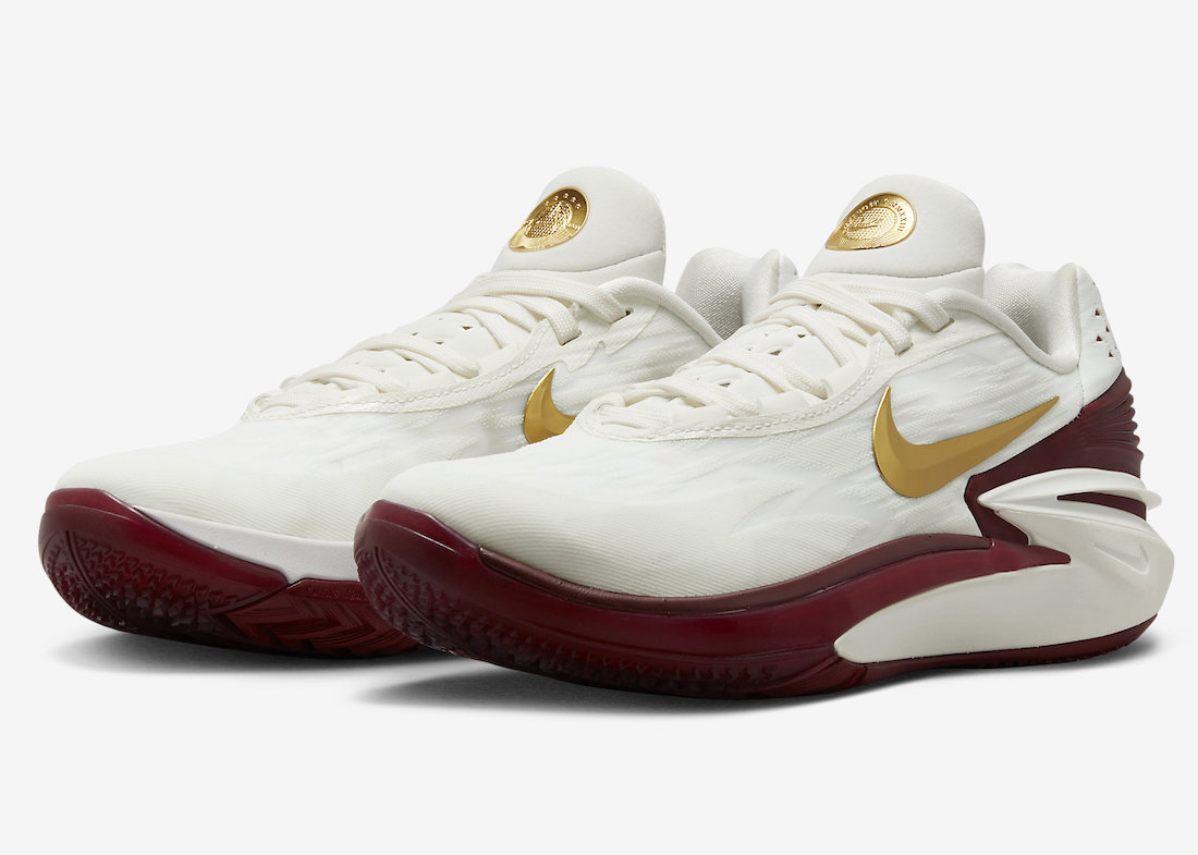 Nike Air Zoom GT Cut 2 Summit White Metallic Gold University Red Team Red Coconut Milk Night Maroon FN0299-121 Release Date