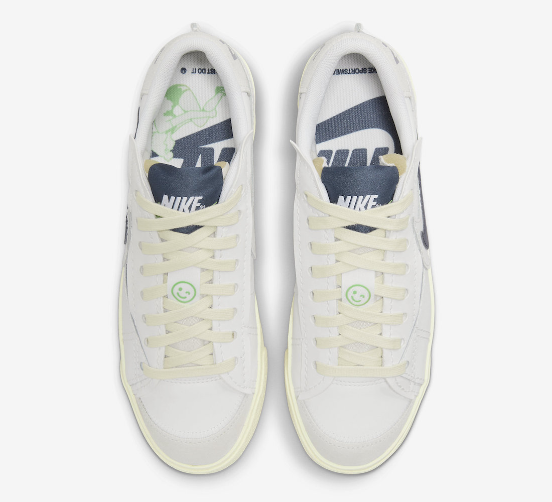 Nike Blazer Low Jumbo White Navy FD0378-121 Release Date