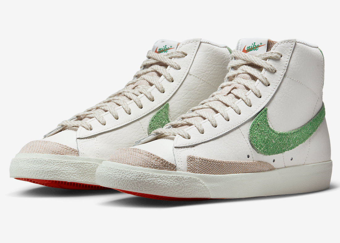 Nike Blazer Mid White Green Orange FD0759-133 Release Date