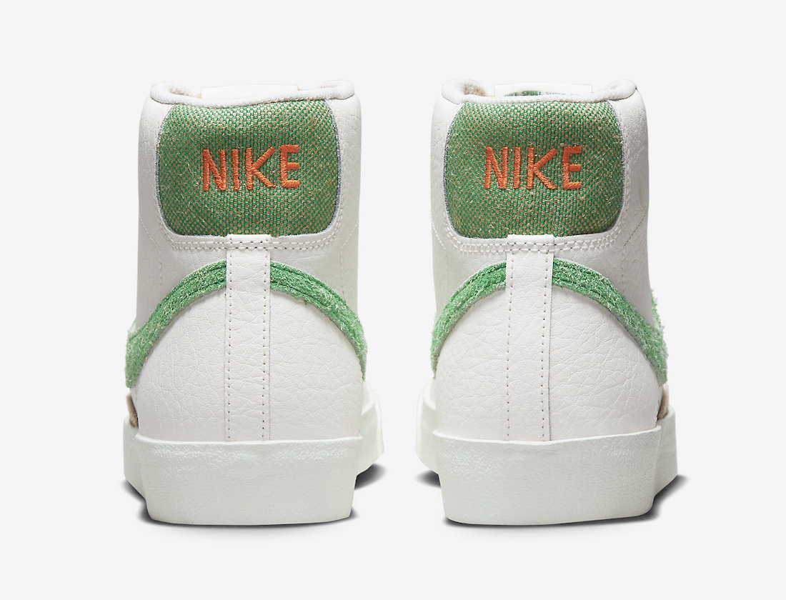 Nike Blazer Mid White Green Orange FD0759-133 Release Date